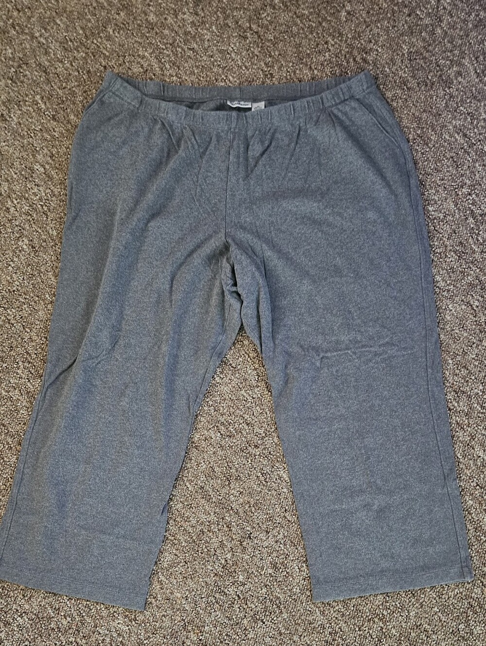 croft & barrow Gray Elastic-Waist Sweatpants
